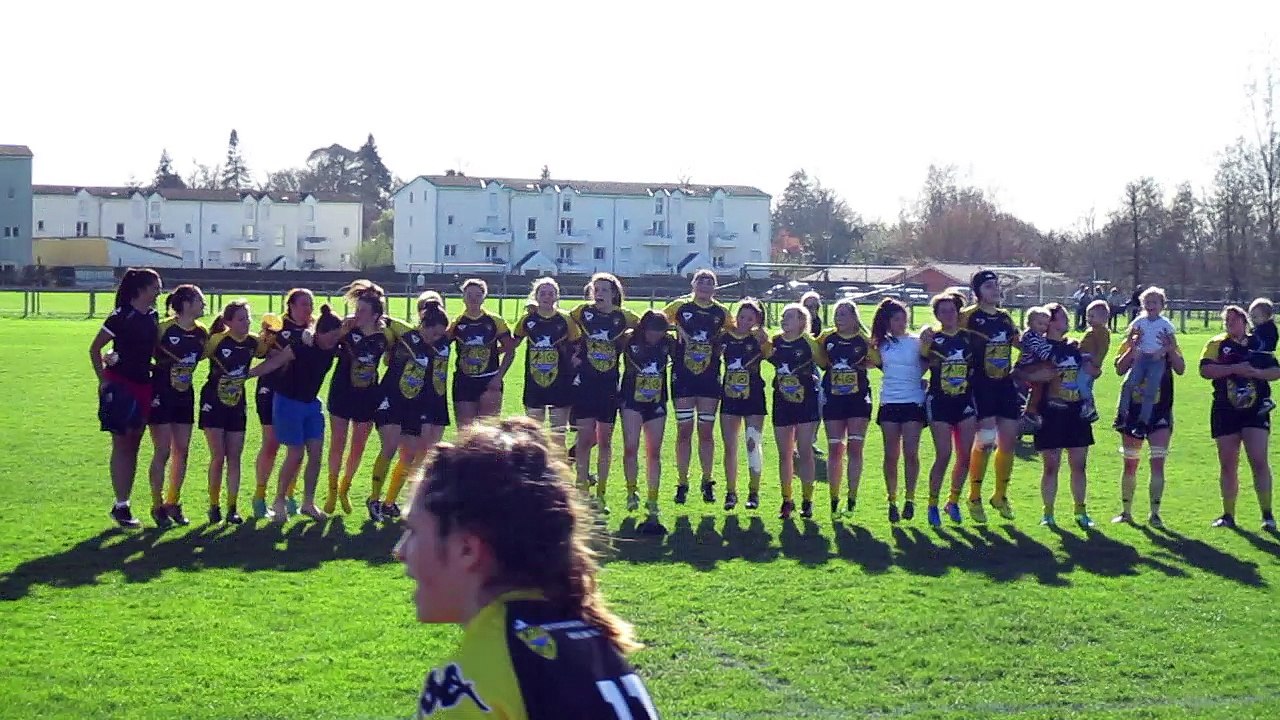 Stade Montois rugby féminin 34 - 10 Stade Poitevin Rugby  Le chant de la victoire