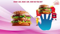 Finger Family McDonald Song | Burger Finger Family Rhymes For Childrens | Cartoon Kids Rhymes