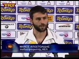 20η ΑΕΛ-Αιγινιακός 2-0 2014-15 Μάνος Αποστολίδης  δηλώσεις