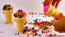 Shopkins Play Doh Spongebob Minions Snow White Rainbow Dippin Dots Surprise Eggs by Strawb