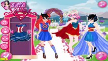 Disney Princesses Elsa Ariel Snow White Belle Superheroes Dress Up Game for Kids