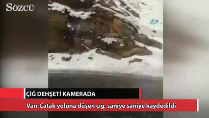 Çığ dehşeti kamerada