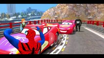 COLORS SPIDERMAN & SUPER CARS MCQUEEN NURSERY RHYMES KIDS SONGS MEGA PARTY Spaderman with