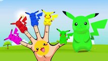 Learn Colors with Pokemon Finger Family Song Nursery Rhymes Pikachu Squirtle Bulbasaur For
