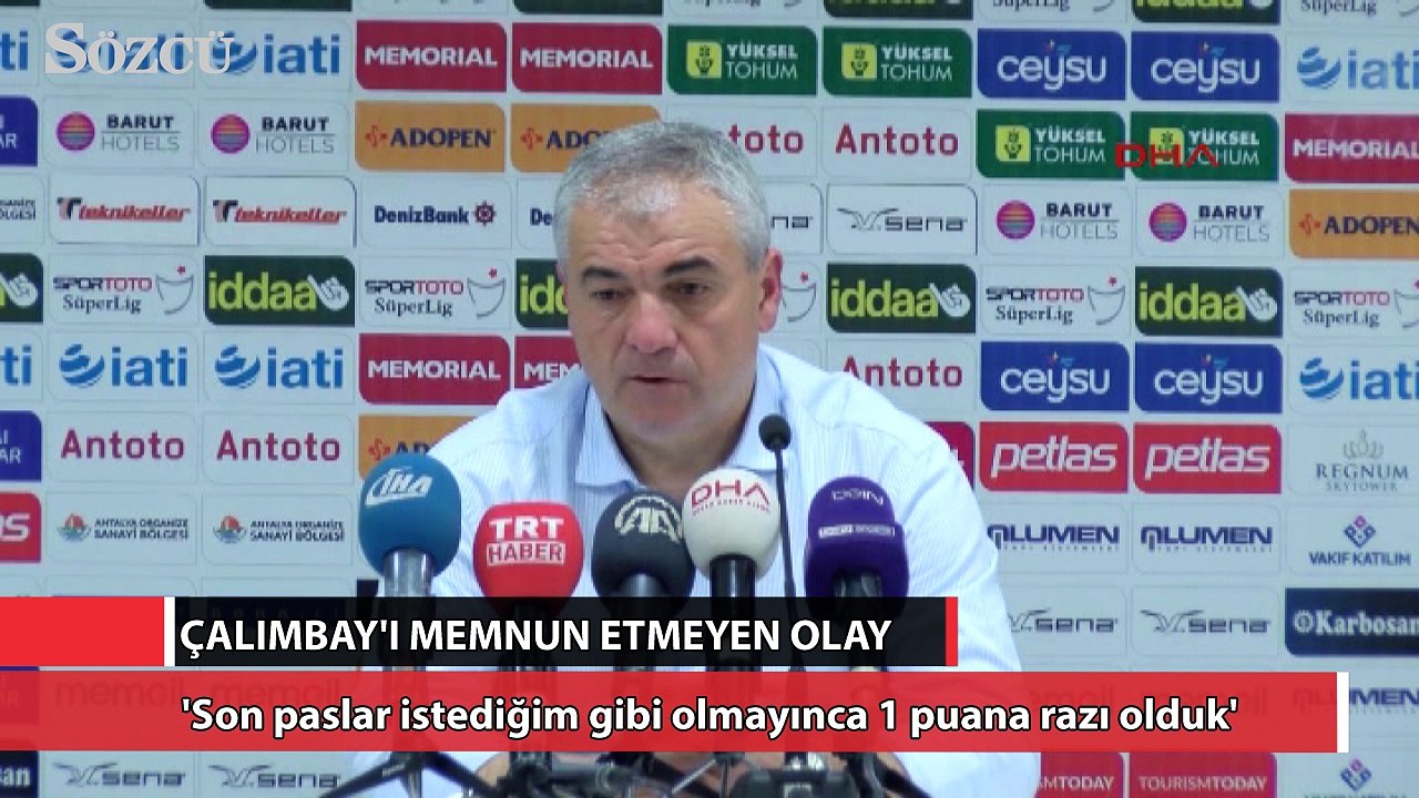Rıza Çalımbay’ı memnun etmeyen olay