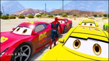 Lightning McQueen CARS Transportation & Spiderman Kids Cartoon w Colors for Children Nurse