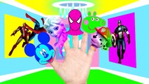 Spiderman Finger Family Сolours Balloons Nursery Rhymes and more Superheroes Hulk Peppa pi