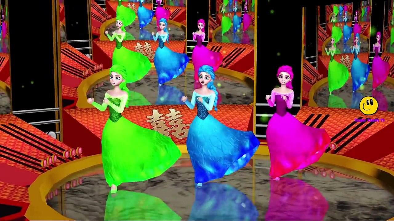 Colors Frozen Elsa Mermaid Finger Family Songs For Babies | Frozen Rainbow Colors Nursery