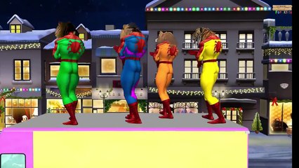 Dinosaurs play Doh Ice cream Ironman spiderman hulk Finger family rhymes for Kids 3d Anima