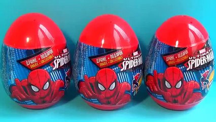 Супер гигант золотой сюрприз яйцо человек-паук яйцо Игрушки Открытие 3. Добрее сюрприз Яйца