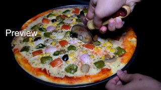 Vegetable Pizza Without Oven - Veg Cheese Pizza Recipe - Vegetable Pizza Recipe