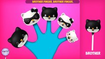 The Finger Family Batman Kitty Family Nursery Rhyme | Batman Finger Family Songs