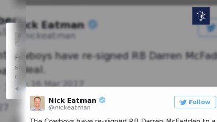 Cowboys re-signing RB Darren McFadden to one-year deal