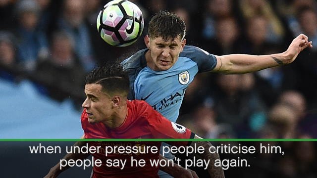 Guardiola loves John Stones' 'balls'