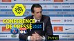 Conférence de presse Paris Saint-Germain - Olympique Lyonnais (2-1) : Unai EMERY (PARIS) - Bruno GENESIO (OL) / 2016-17