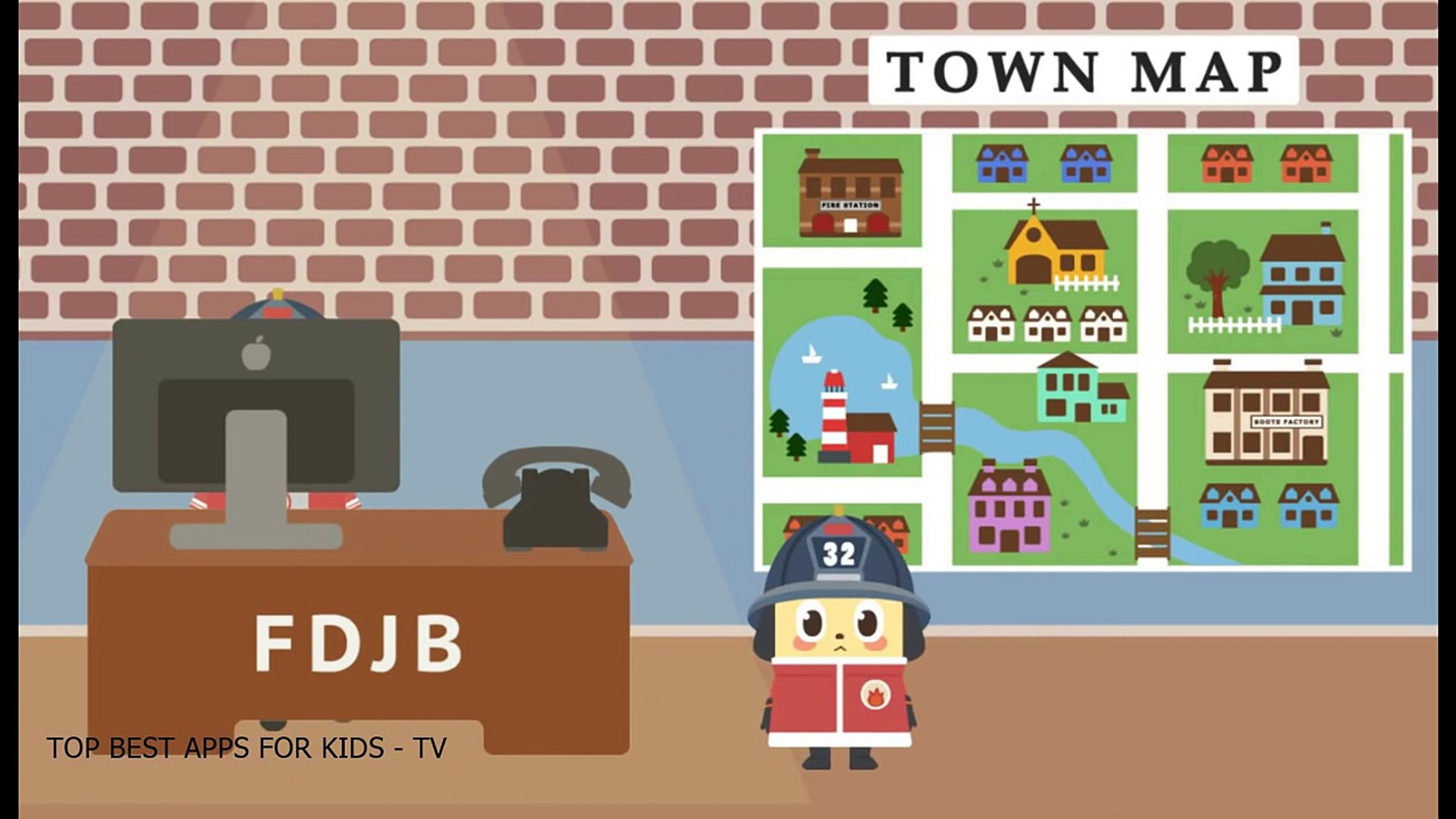 Jobi Jobi Fire Station - Education App gameplay video for Kids