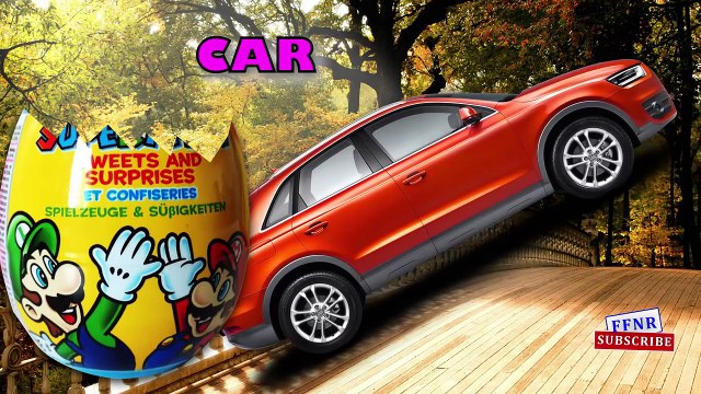 Easter Eggs Learn Transport Vehicles Names | Superheroes Finger Family Nursery Rhymes 3D A