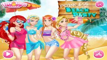 Frozen Princess Elsa, Anna, Ariel & Rapunzel Beach Party! | Disney Princess Dress Up Games