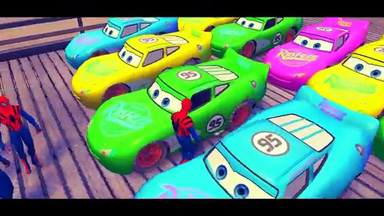 Old MacDonald song for children Spiderman & Lightning McQueen Cars & Minions