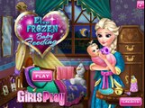 Disney Princess Elsa, Anna, Rapunzel, Snow White Baby Feeding Games Compilation