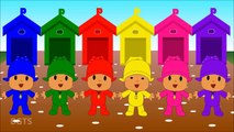 Learn Colors with Talking Pocoyo Cars Painting - Learning Colours & Songs for Kids Childre