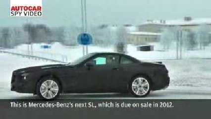 New Mercedes SL spied testing