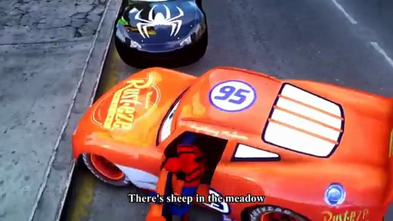 Lightning McQueen & Spiderman with ♪ Itsy Bitsy Spider Song ♪ ♪