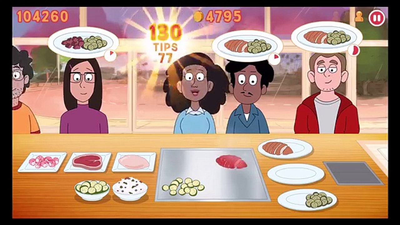 Stirfry Stunts - We Bare Bears Cooking Game Starring Chef Ice Bear (iOS/Android) Gameplay