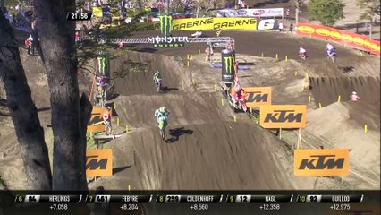 MXGP of Patagonia Argentina Tim Gajser passes Clement Desalle