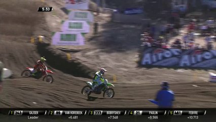 MXGP of Patagonia Argentina Antonio Cairoli passes Clement Desalle