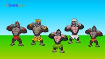 Crazy Gorilla Finger Family Nursery Rhymes Collection for Children | Finger Family Collect