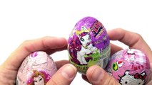 Kinder Surprise, Filly The Unicorn, Hello Kitty & Sapito Surprise Chocolate Eggs Unwrappin