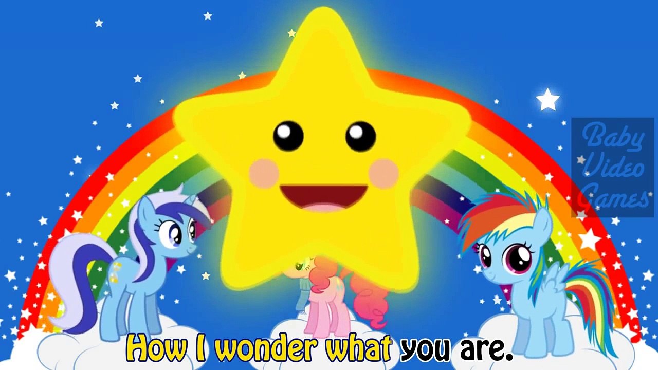 849 My Little Pony Cartoon Twinkle Twinkle Little Star MLP Nursery Rhymes for Children849