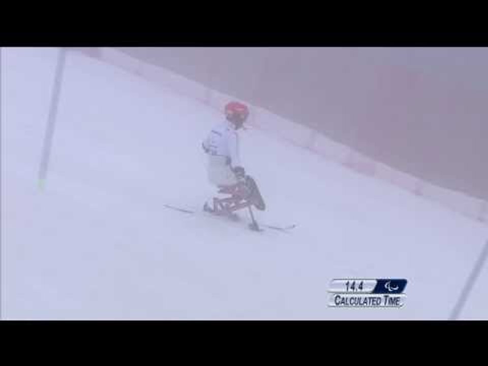 Takeshi Suzuki (1st run) | Men's super combined sitting | Alpine skiing | Sochi 2014 Paralympics