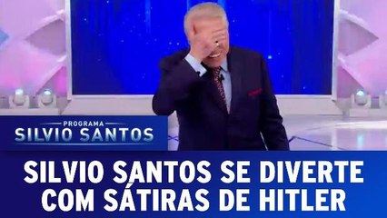 Silvio se diverte com sátiras de Adolf Hitler