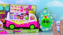 Shopkins Season 3 Scoops Ice Cream Truck Filled with Surprise Blind Bag Toys Unboxing Fun