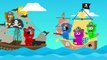 Mega Gummy bear Pirates attack finger family Rhyme for Kids | Gummy bear skeleton Ice crea