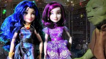 Mal and Evie Descendants Dolls Call Upon Yoda Jedi Master Star Wars Toy Disney Toy Review Carlos
