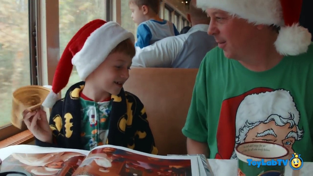 TRAIN RIDE TO SEE SANTA CLAUS! The Polar Express w_ Christmas Surprise Present Kid Family Fun Event-jpK0xuiQer8