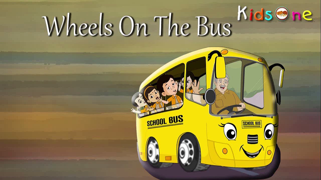 Wheels On The Bus - Nursery Rhymes - English Animated Rhymes