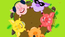 Five Little Piggies | 3D Nursery Rhymes For Kids And Childrens | Songs For Baby