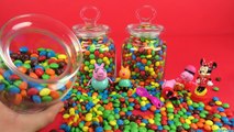 M&M`s Surprise Toys Hide and Seek - Hello Kitty Peppa Pig Minions and Minnie Mouse