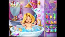 Princess Rapunzels Palace Pet Summer - Baby Pet Caring Games - Cat Bathing Movie