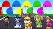 Colors for Kids to Learn with PAW Patrol Team Ryder,Chase,Marshall,Skye,Rocky,Everest,Zuma
