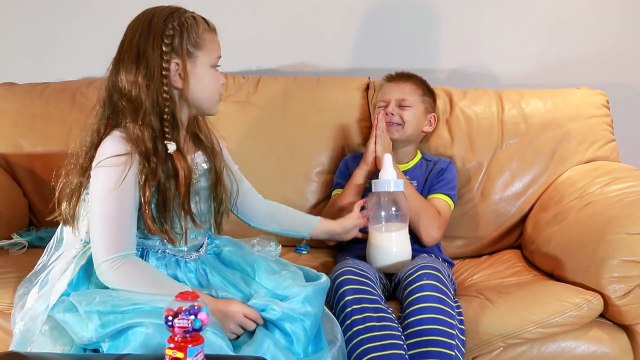 Bad Baby Gets a BLOODY Eye! w/ Spiderman Elsa Doc McStuffins GROSS BLOOD Eye Patch and Nee