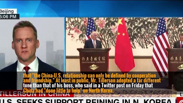 Rex Tillerson and Xi Jinping Meet in China and Emphasize Cooperation