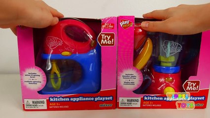 Kitchen Appliance Playset Mixer Blender Play Right Toys for Kids