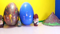 Giant DINOSAUR EGGS Surprise Toy Dinosaurs Jurassic World Toys, Volcano Egg, Dino Dig Videos-2H