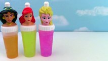 Disney Princess SLIME Surprise Toys Slime Clay Ice Cream Popsicle Molds Frozen Elsa Rainbow Colors-gJG