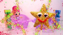 Learn Colors SHIMMER AND SHINE Candy Bath Tub Gumballs Surprise Toys Nick Jr.-nYU